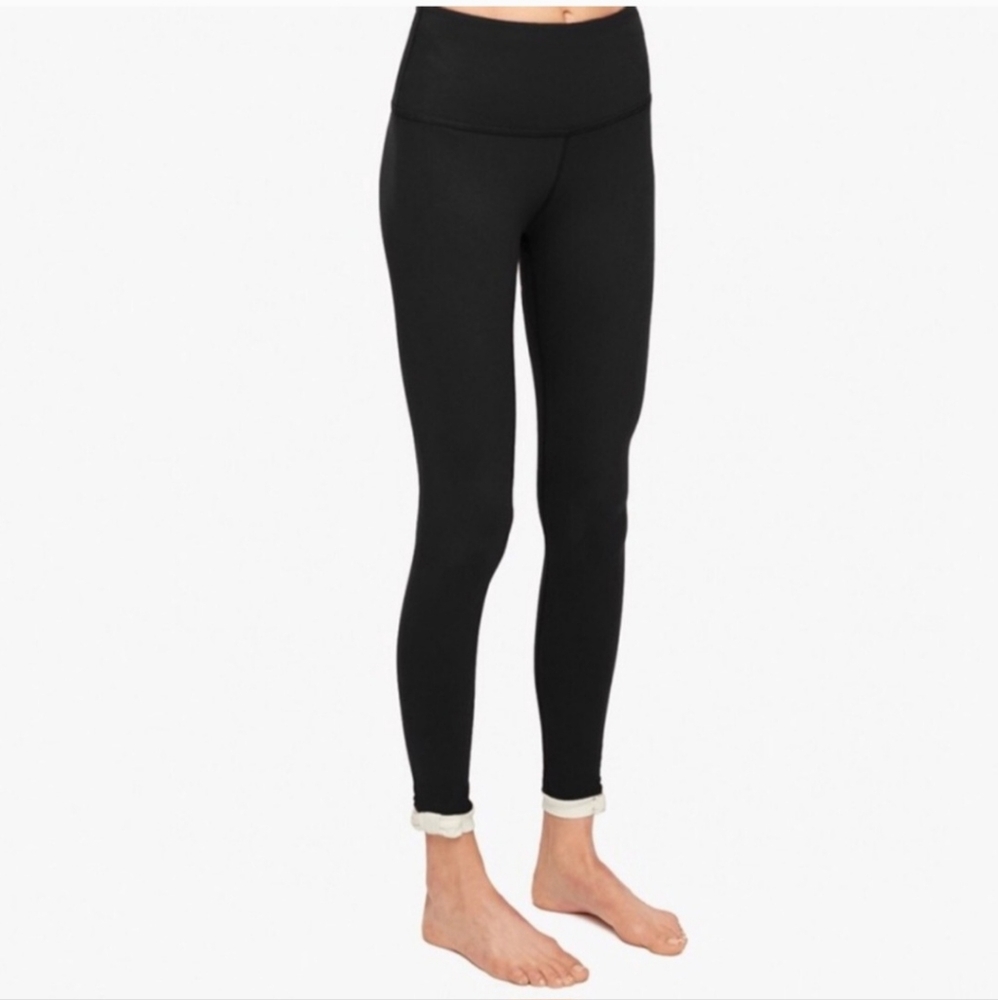 Kate Spade X Beyond Yoga Collab Black Highrise Bow Leggings Small